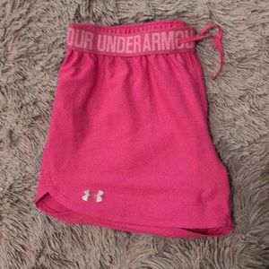 Pink UnderArmour Shorts
